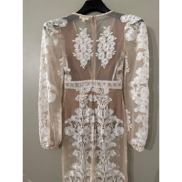 New Free People x For love Lemons Temecula Embroidered Lace Jumpsuit Size Small - Picture 4 of 6